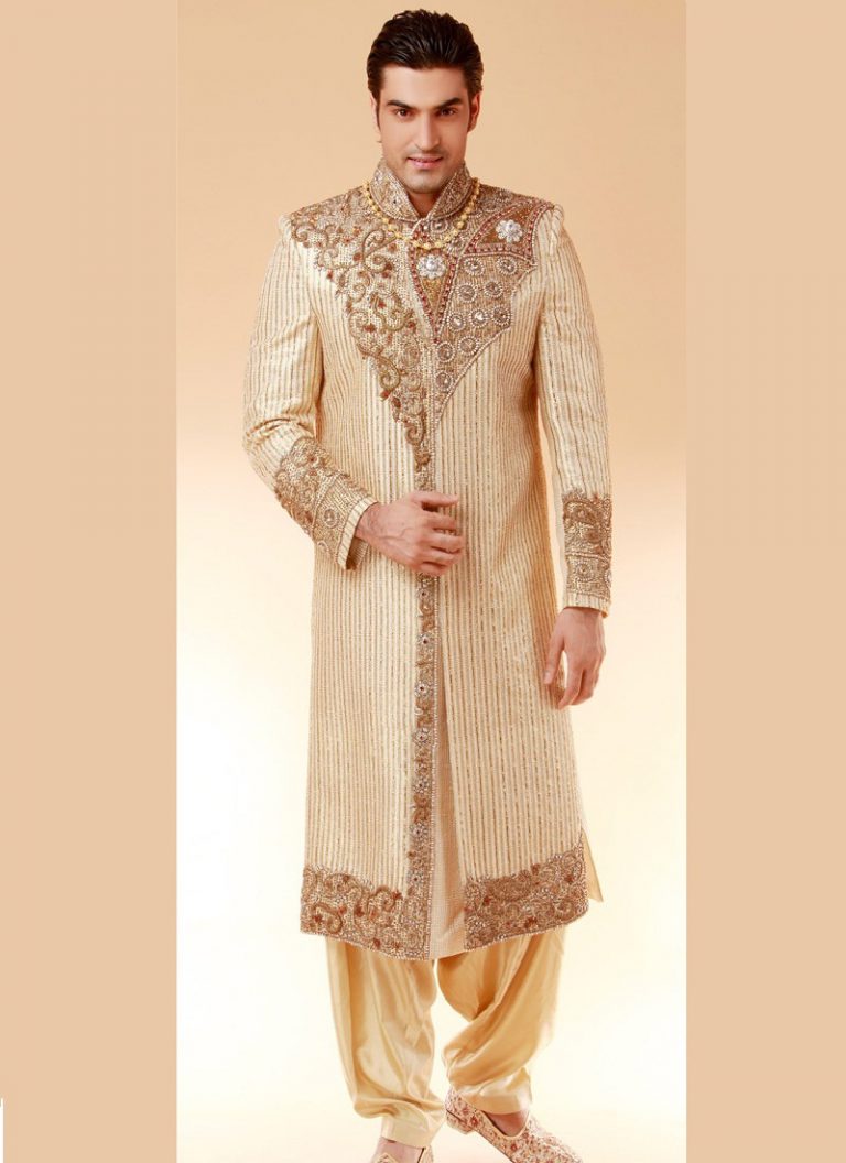 indo western sherwani pattern