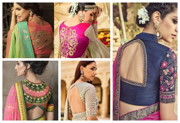 20 Simple Blouse Designs For Silk Sarees In 2022