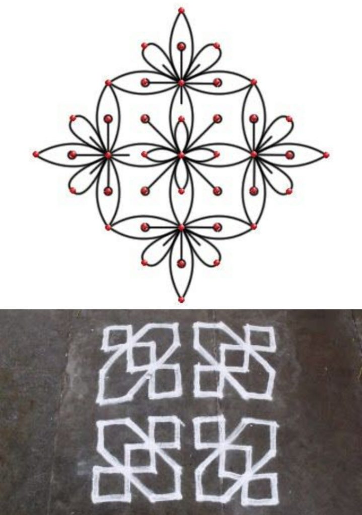 12 Latest Muggulu Kolam Rangoli Designs for Festival Season 12 Latest