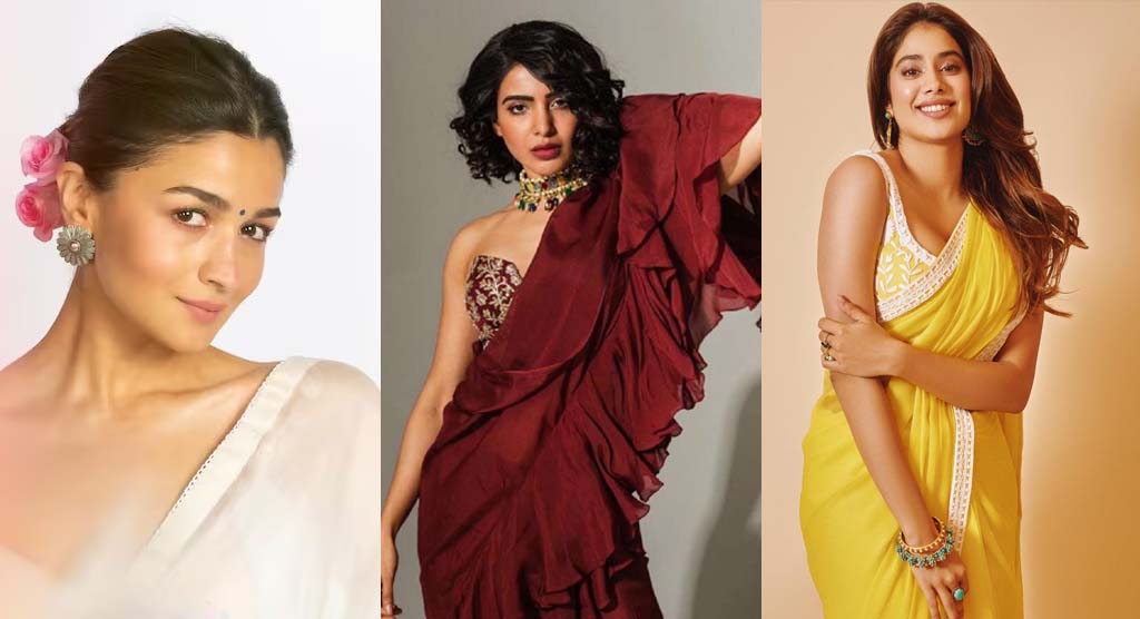 What kind of hairstyles and accessories will look good for a silk saree for  making the face look slimmer  Quora