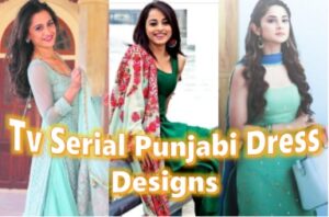 punjabi suit design with laces 2017