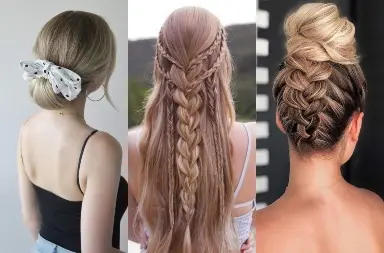 35 Cute and Cool Hairstyles for Teenage Girl  Simple Double Braid Hair Down