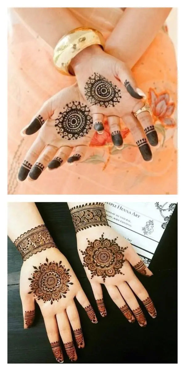10 Small And Simple Round Mehendi Designs
