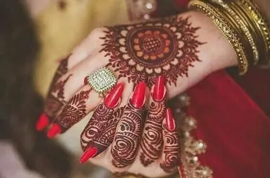 20 Best Easy and Beautiful Circular Mehndi Designs Front Hand - M-womenstyle