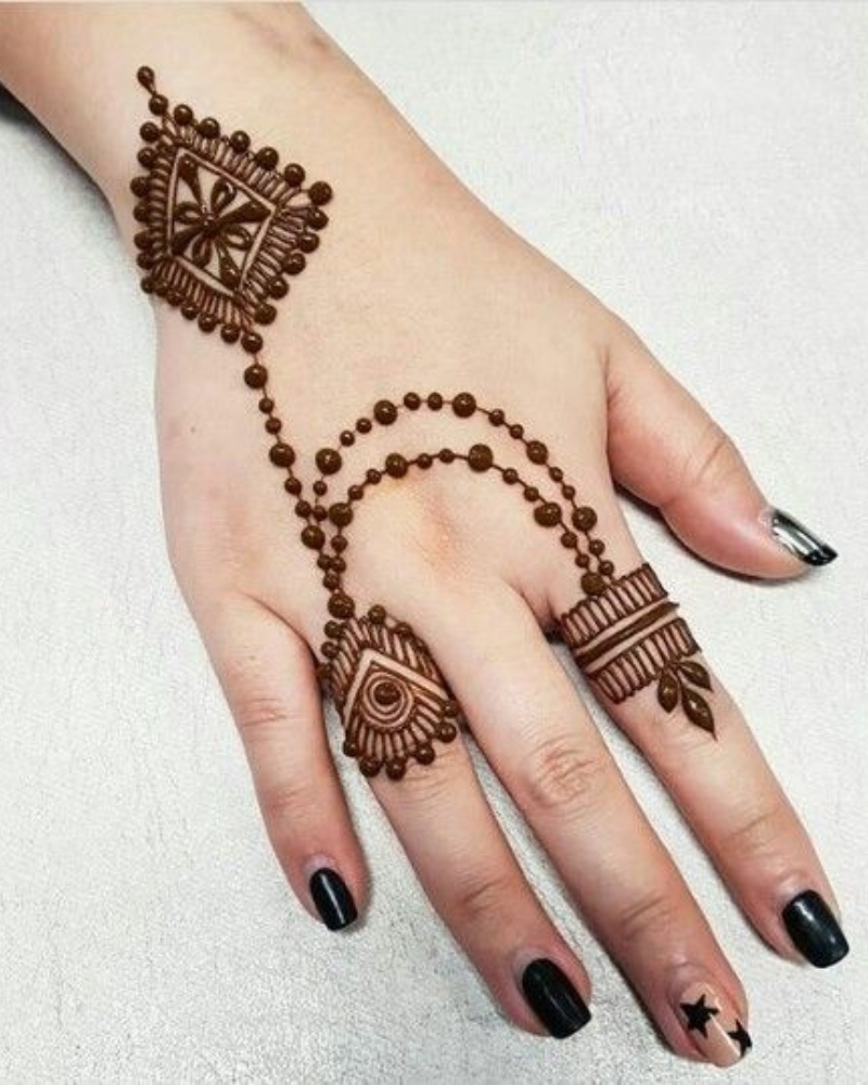 9 Unique Collections of Finger Mehndi Designs Minimalist Finger Mehndi Modern Mehndi Designs