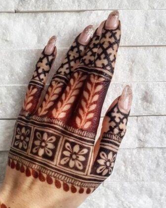 9 Unique Collections of Finger Mehndi Designs