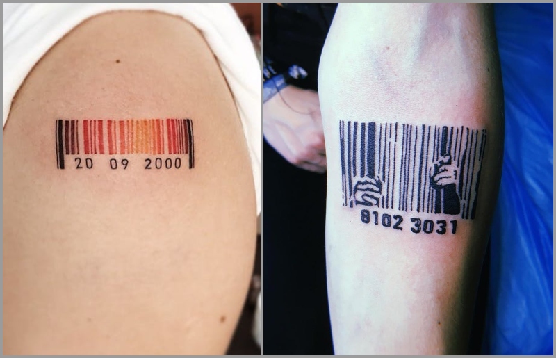 Spotlight Design Barcode Tattoos  Outdated or Meaningful   Tattooaholiccom