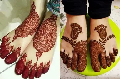 15 Beautiful and Easy Mehndi Designs for Leg