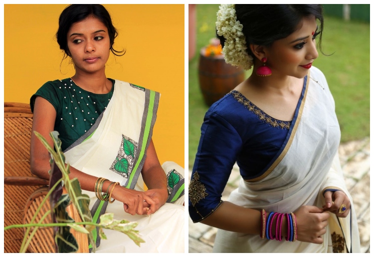 10 Latest Kerala Saree Blouse Designs Photos