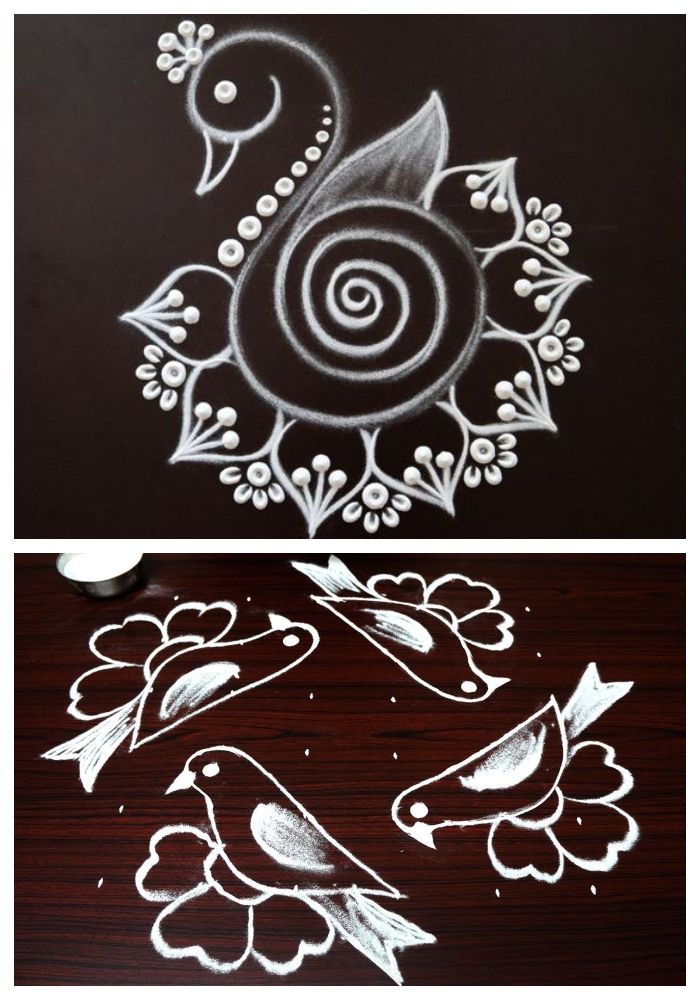 25 Easy And Beautiful Rangoli Designs For Diwali- Paper Plane Design