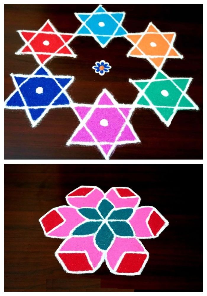 3 and 5 Dots Rangoli Designs with for All Occasions