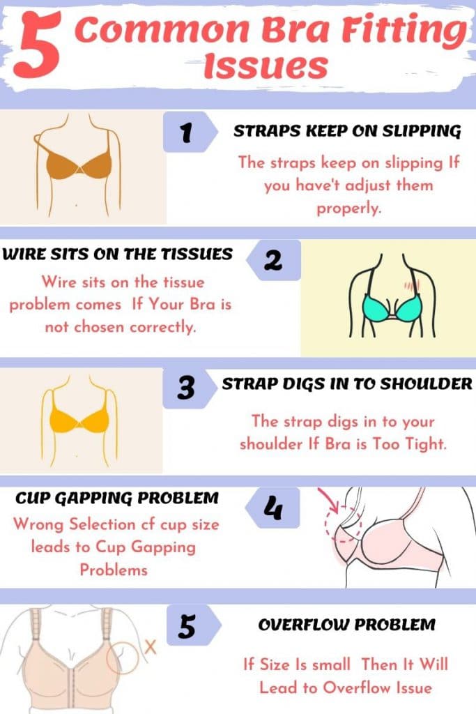 Ample Bosom - Bra cups overflowing is a common bra fitting problem