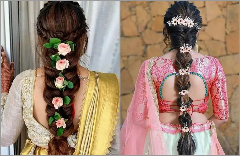 Pin by AlmeenaYadhav on Brides N Blouse | Indian bun hairstyles, Ladies  blouse designs, Beutiful women