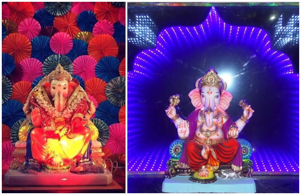 ganpati decoration at home 