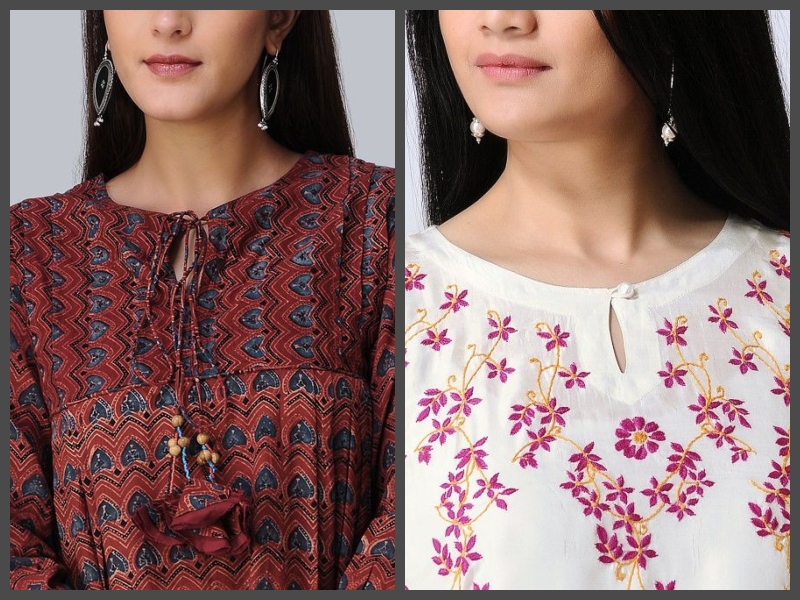 Kurti stylish outlet neck designs