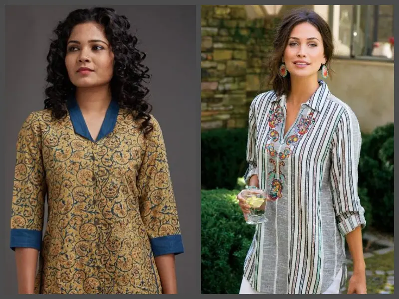 A Fashion Update: Different Types New Neck Designs  Kurta designs women,  Kurti designs, Kurta neck design