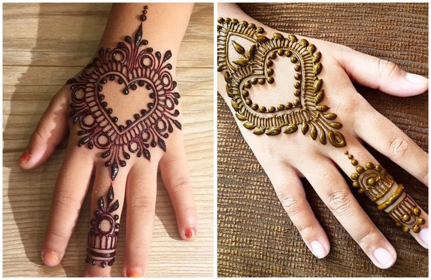 Heart Shape Backhand Mehndi Design |Thought of Creation - YouTube | Mehndi  designs for hands, Mehndi designs for fingers, Mehndi designs feet