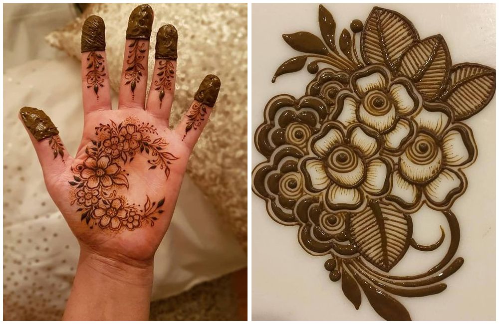 22 Floral Henna Patterns Inspired by Nature : Large Floral Henna I Take You  | Wedding Readings | Wedding Ideas | Wedding Dresses | Wedding Theme