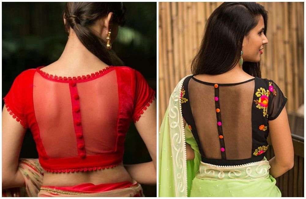 12+ Classy Deep Neck Blouse Designs That Will Turn Your World Upside Down