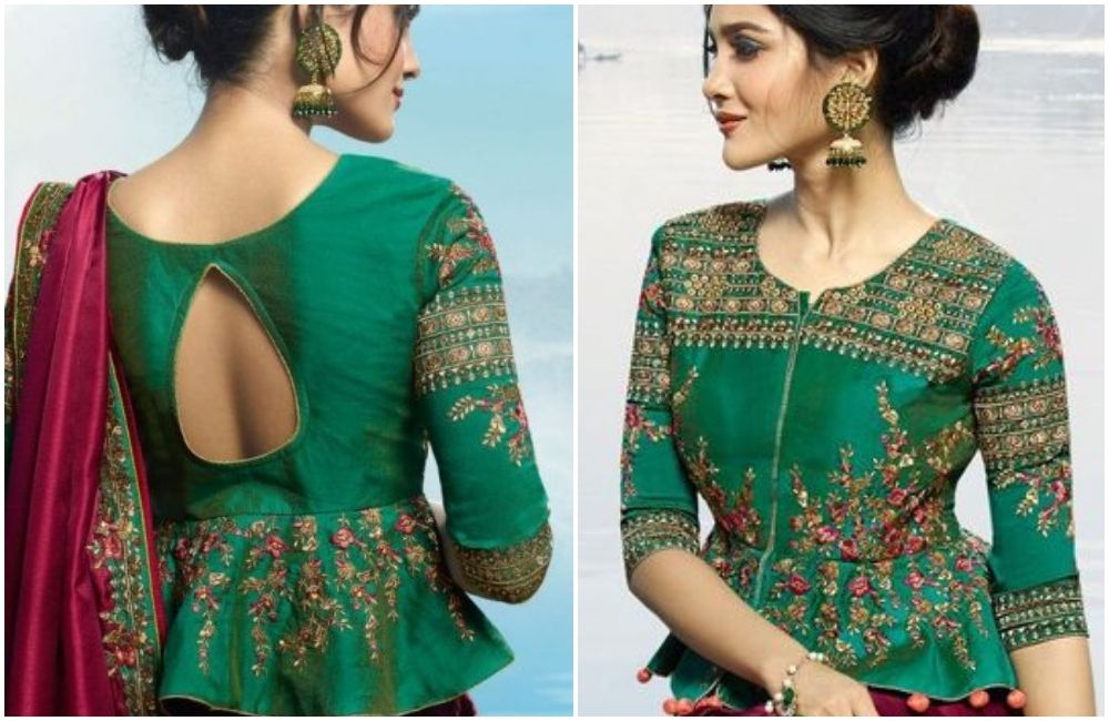 30 Latest Boat Neck Blouse Designs To Make You Look More Beautiful