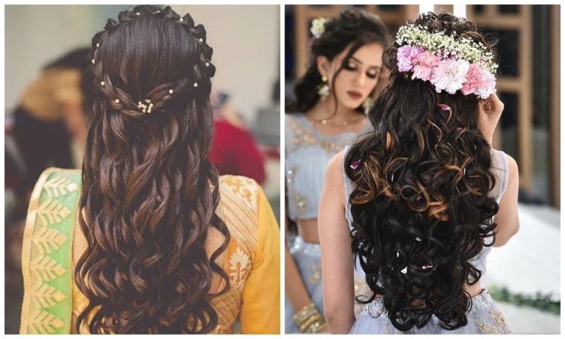 20 Modern Hairstyles for Lehenga Choli | Styles at Life