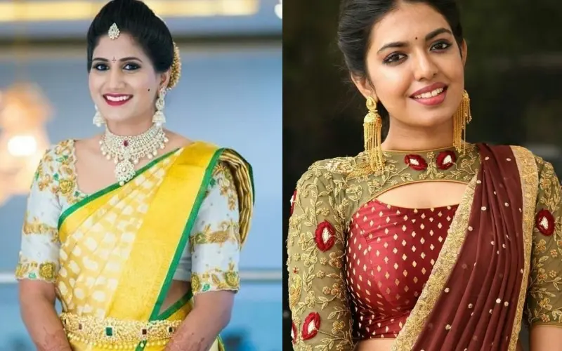 Top 18 Blouse Designs for Wedding Silk Sarees 2018 [ Latest Trends & Tips ]  | by Sadibyah | Medium