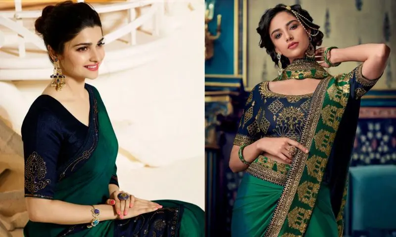GREEN SAREES LOOK FOR PARTY: BE SASSY, BE STYLISH!