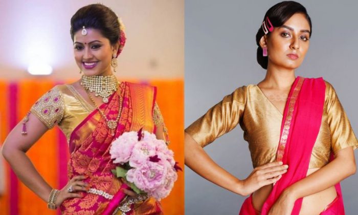 10 Blouse Colors That Will Go with Your Pink Silk Saree The Best!