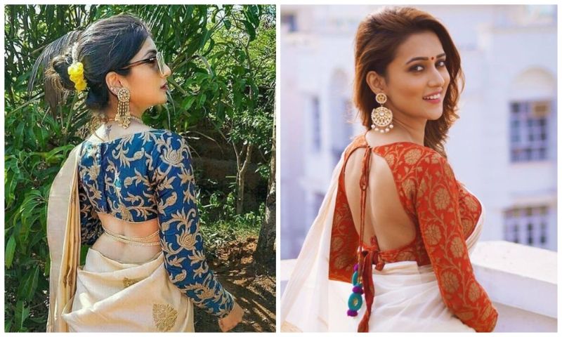 How to Carry a Deep Back Neck Blouse With Elegance at Indian Weddings?