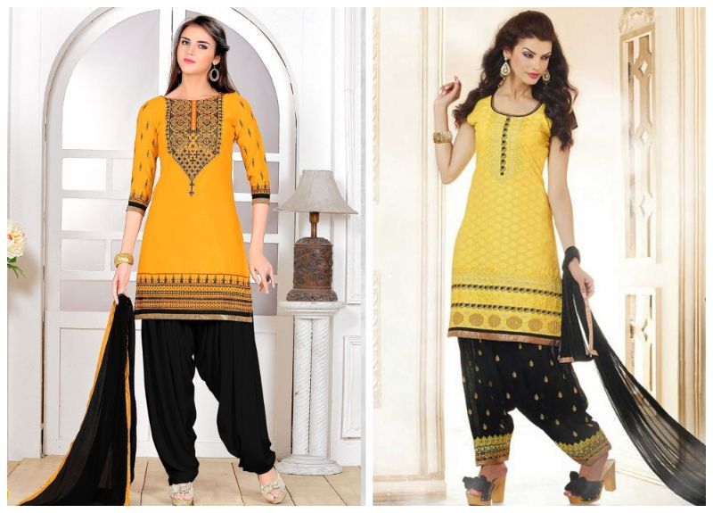 colour combination with black salwar