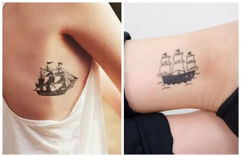 50 Amazing Ship Tattoos You Wont Believe Are Real  TattooBlend