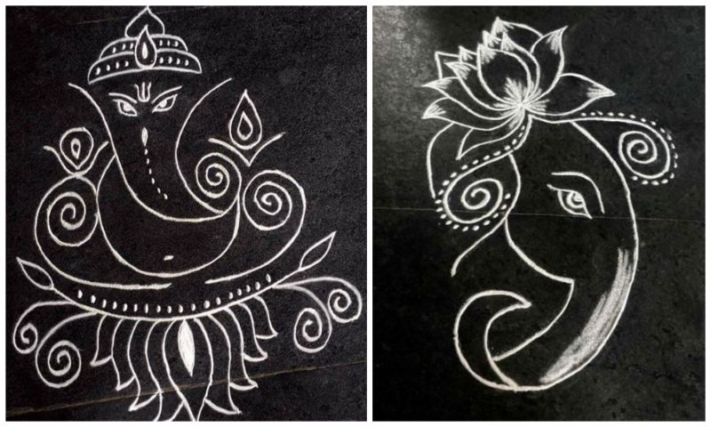 ganesh chaturthi rangoli