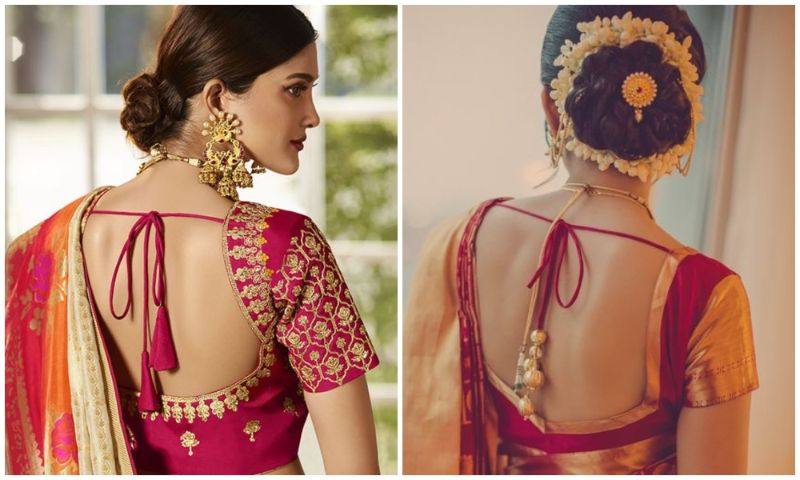 Backless Blouse Designs - लहंगा के साथ ट्राई करे ये बैकलेस ब्लाउज डिजाइन  देंगे यूनिक लूक