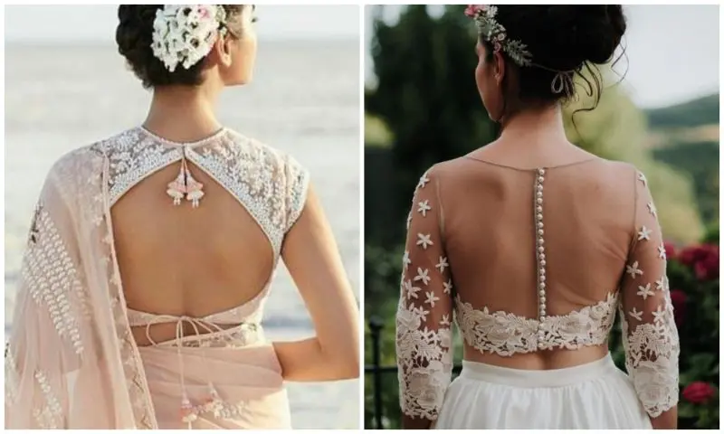 10 Backless Blouse Designs Catalogue to Rock the Party