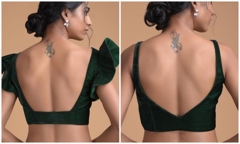 Backless blouse hot sale online