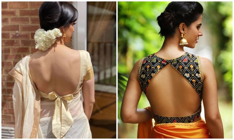 40+ Stunning Backless Blouse Designs That Wowed Us!  Fashionable saree  blouse designs, Backless blouse, Backless blouse designs