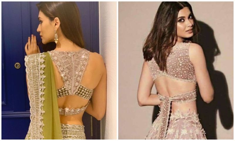 9.Adorable Indian Backless Blouse