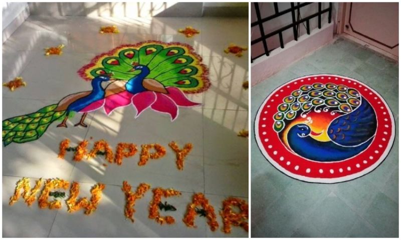 Featured image of post Peacock Muggulu Designs Peacock Rangoli Kolam Simple - This ancient art form is also called as muggulu in parts of south india like andhra pradesh very nice and good all rangolis and very very attractive but simple that&#039;s why it&#039;s looking pretty 🙏😆.