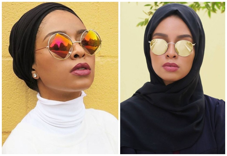 Ideas to Wear Sun Glasses with Hijab for Chic Look