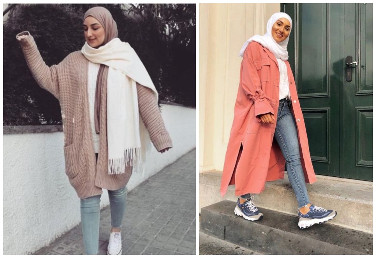 How To Wear Winter Neck Scarves with Hijab: 5 Scarves, 10 Looks
