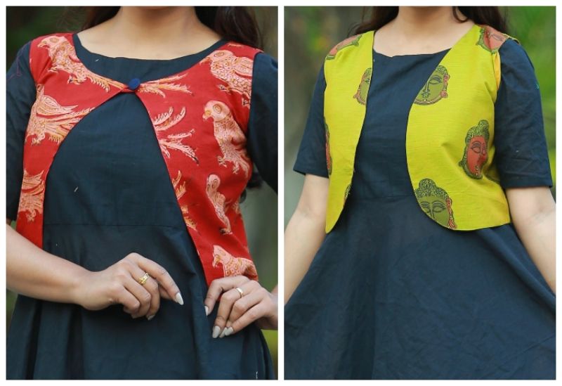 Churidar neck 2024 with collar designs