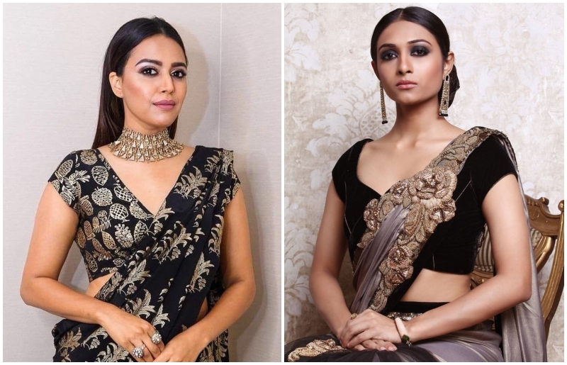 10 Velvet Blouse Designs to Look Royal on Wedding Occasion