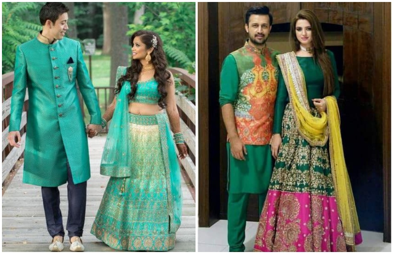 30+ South Indian Couples Who Colour Coordinated Their Outfits Like A Pro! |  WeddingBazaar