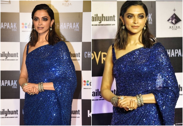 Deepika Padukone Shimmers In A Sabyasachi Saree At BAFTA Awards