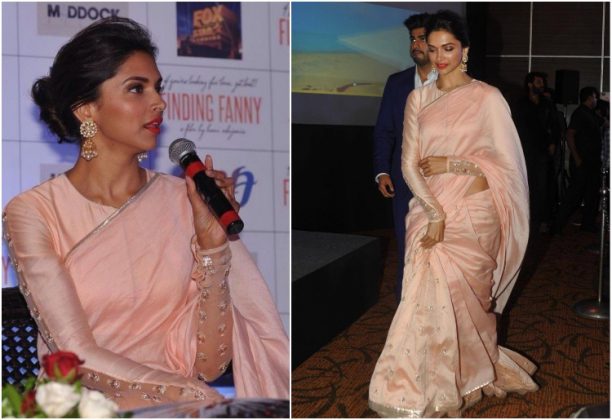 deepika padukone in saree after marriage