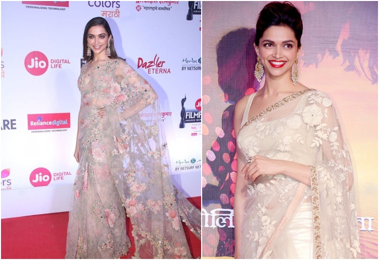 12 Striking Pictures of Deepika Padukone in Saree