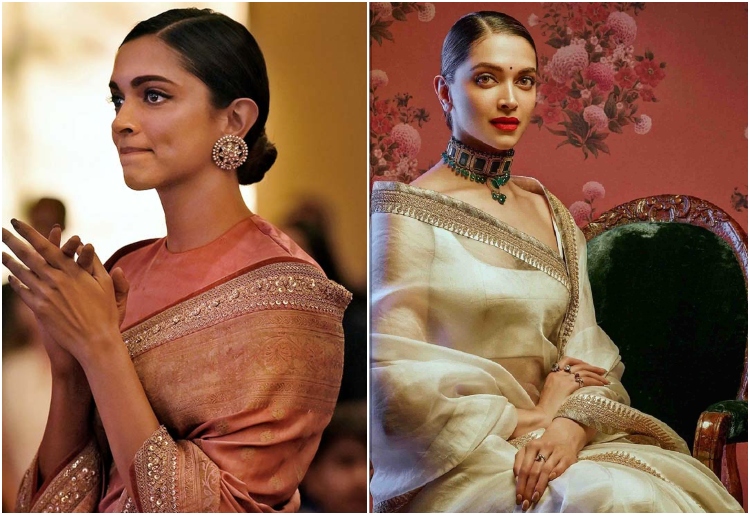 Deepika Padukone Stuns In White Sabyasachi Saree At Javed Akhtarâ€™s  Birthday Bash - News Nation English