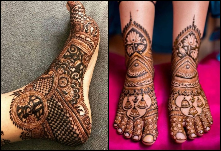 Simple Foot Mehndi Design: पैरों में लगाएं मेहंदी के ये सिंपल डिजाइन, बढ़  जाएगी खूबसूरती | simple mehndi design for foot | HerZindagi