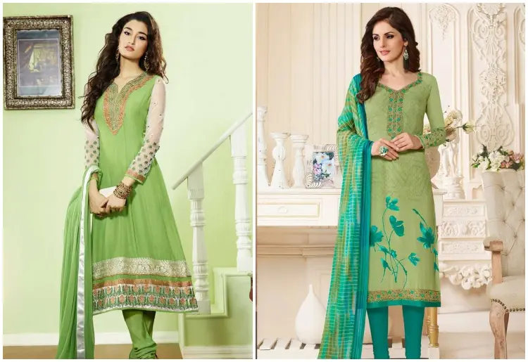 sky blue colour combinations indian dress Ferozi Colour Combination For  Punjabi Suits punjabi suits, | Colour combination for dress, Churidar  designs, Frock design