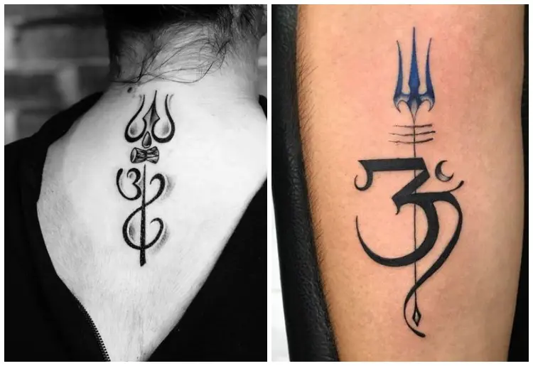 Being Animal Tattoos  Trishul and om tattoo on neck suitable for men very  creative approach and awesome design For more info visit us at  httpwwwbeinganimaltattoosinlatestupdatetrishulandomtatto97utmsourcefacebookpage   Facebook